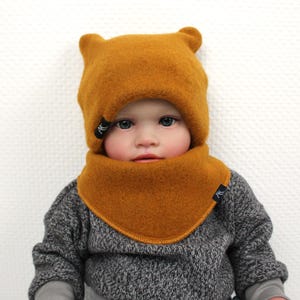 Fleece Merino Wool Baby Scarf: Winter Neck Gaiter