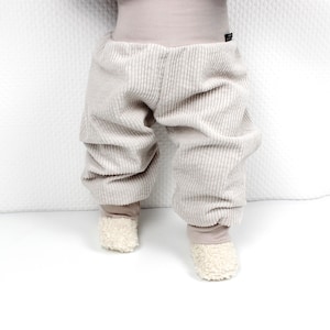 Limited Edition Wide Cotton Corduroy Baggy Pants – Soft & Stylish Kids Trousers Beige (Sizes 68–92), Unisex