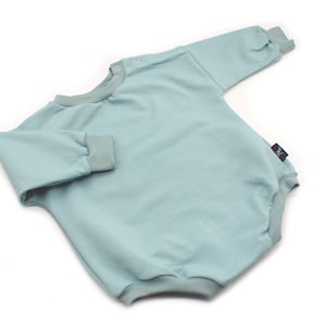 Sweater romper baby, Sea Green Baby romper, Organic baby romper, Kids sweater romper, Unisex Baby sweater jumpsuit, Newborn - 5 Years Romper