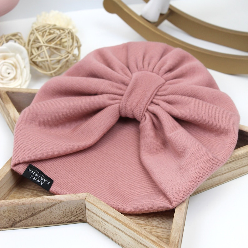Merinoullsturban för baby – Mjuk, andningsbar huvudbonad (unisex, OEKO-Tex) Vinteraccessoarer för barn Rosa