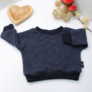 Super Weicher Merino Wolle Pullover für Kinder Bio Merino Wolle Pullover, Unisex Kleinkind Sweatshirts Nachhaltige Kleidung Geschenke für Babys Bild 7