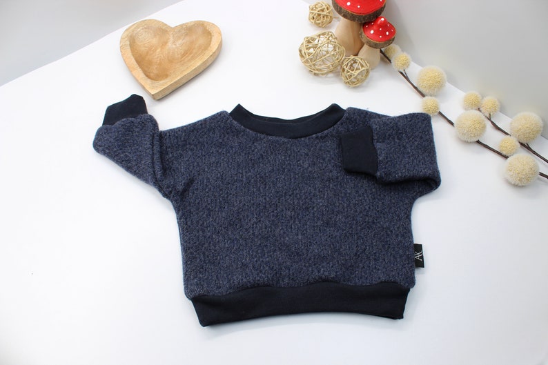 Super Weicher Merino Wolle Pullover für Kinder Bio Merino Wolle Pullover, Unisex Kleinkind Sweatshirts Nachhaltige Kleidung Geschenke für Babys Bild 7