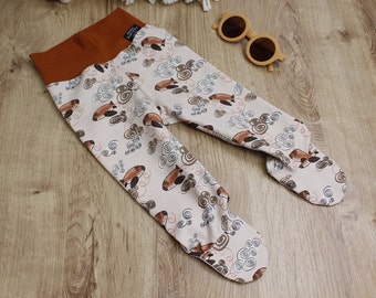 Newborn-footed leggings, Baby-footed pants, Newborn leggings cotton, infant footie, Baumwolle kinder hose, Footed infant trousers