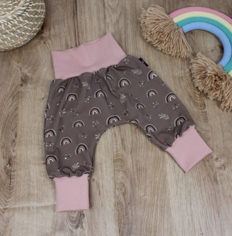 Pumphose Babyhose Hose Baby Kind Mädchen, Baggy Pants für Kleinkinder, Newborn Bloomers, Säuglingshose, Hose Baumwolle Jersey Größen 56 98 Bild 6