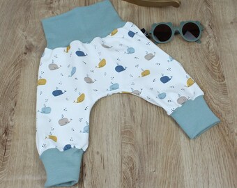 Pumphose Pantalon ample bébé garçon/fille pour tout-petit, bloomer nouveau-né, pantalon bébé, Hose Baumwolle Jersey Junge Hose Gris 56 - 98