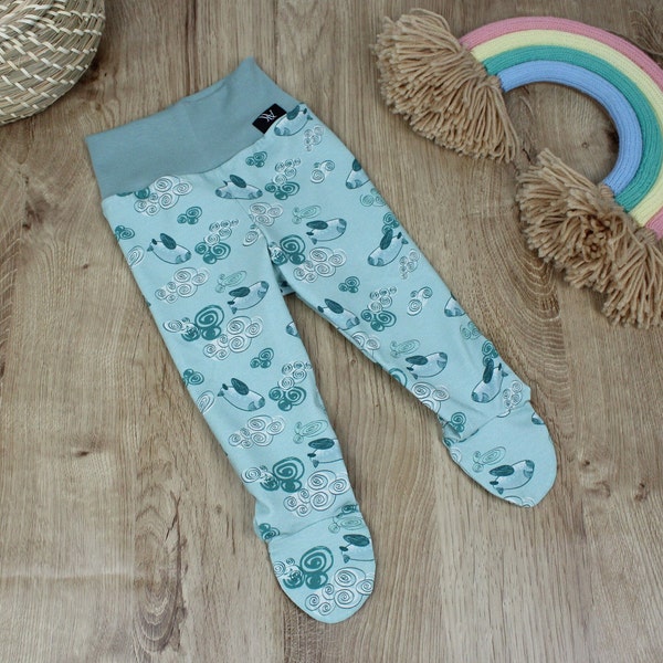 Newborn footed leggings, Baby-footed pants, Newborn Leggings Cotton, Infant footie, Baumwolle Kinder Hose, Footed Infant Trousers