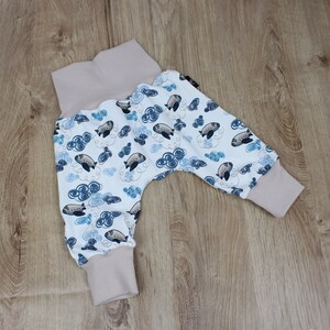 Pumphose bébé garçon, pantalons d'été baggy pour tout-petits, bloomer nouveau-né, pantalons pour bébés, Hose Baumwolle Jersey Mädchen Größen 56 98 image 2