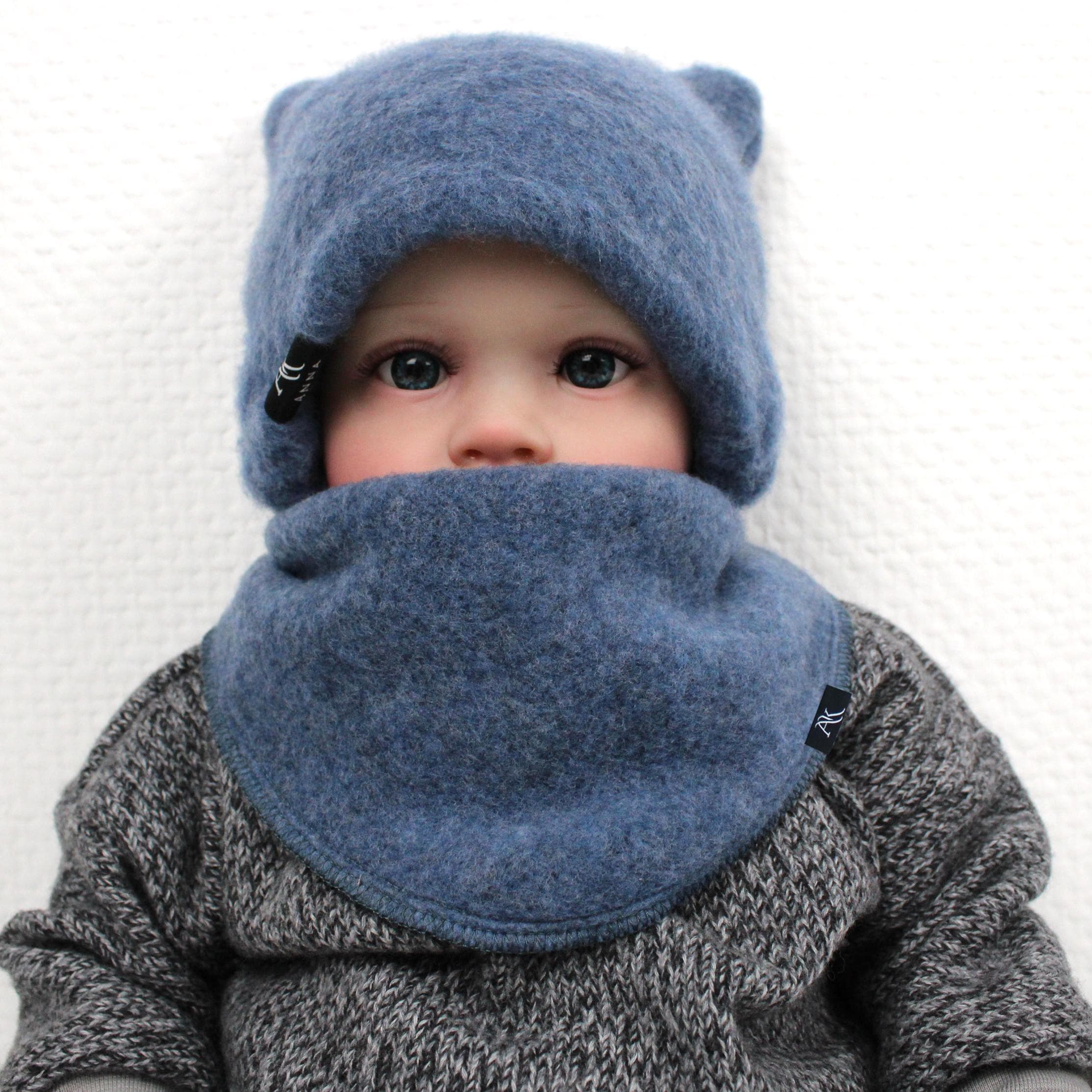 Fleece Merino Baby Scarf - Warm, Breathable Winter Neck Warmer (Unisex)