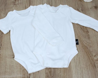 Bamboe babylichaam, pasgeboren babyrompertje, korte mouw en rompertje met lange mouwen, babyjumpsuit, witte babyonesie, Kleinkind overall