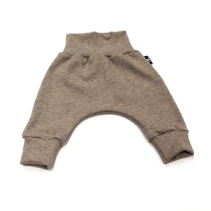 Merino wool baby pants, Beige Wool baggy pants, Organic children&#39;s pants Merino wool, Baggy baby winter pants, Natural Unisex kids trousers