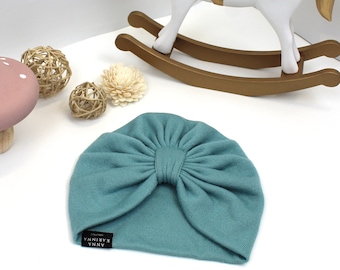 Merino Wool Baby Turban: Bordeaux Knit Hat, Newborn to Adult, Kids hat