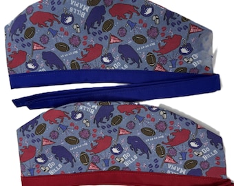 Bills Mafia Lined Surgical Scrub Cap for Men and Women