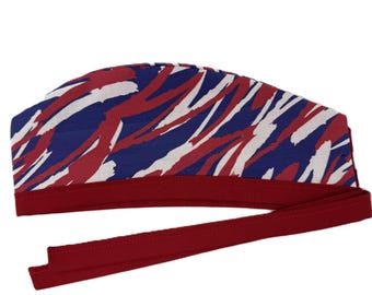 Buffalo, Let's GO!!!  Lined Surgical Scrub Cap for Men and Women
