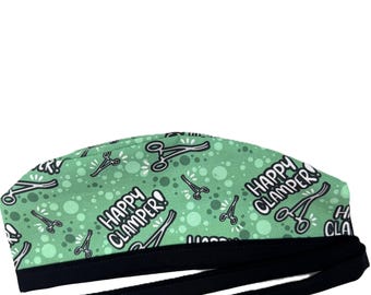 Gorro quirúrgico forrado Happy Clamper para hombres y mujeres.