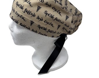 LOTR Habla Amigo y Entra Gorro quirúrgico estilo europeo