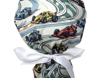 Gorro quirúrgico con cola de caballo de carreras
