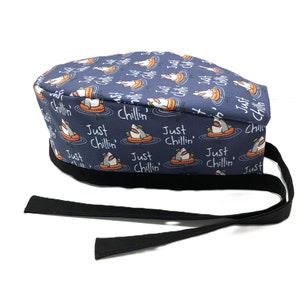 Just Chillin Lined Surgical Scrub Cap for Men and Women