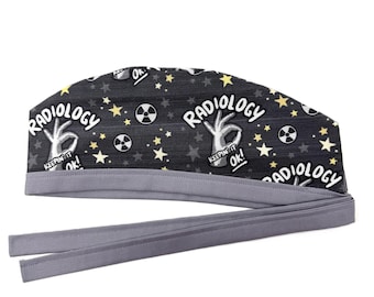 Gorro quirúrgico forrado para radiología "Keeping it OK" para hombres y mujeres.