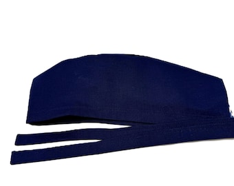 PatsyCap Solids Round 2 Lined Surgical Scrub Caps for Men and Women