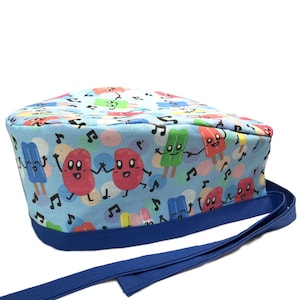 Happy Tonsils Dancing with Popcicles Scrub Cap for Men and Women
