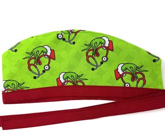 He Stole My Stethoscope!  Lined Surgical Scrub Caps for Men and Women