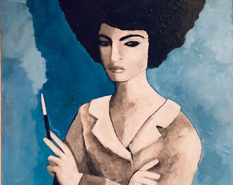 Woman with the cigaret