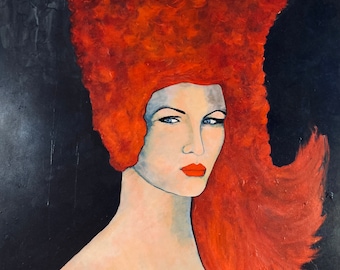 WOMAN WITH RED