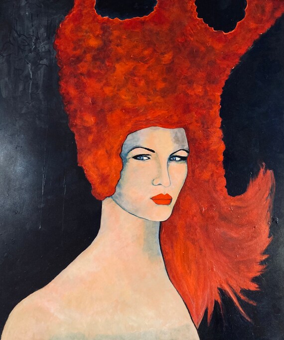 WOMAN WITH RED