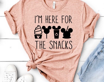 I'm Here For The Snacks Shirt, land Snacks, Summer Vacation,  T-shirt,  Trip Shirt,  Snacks Shirt