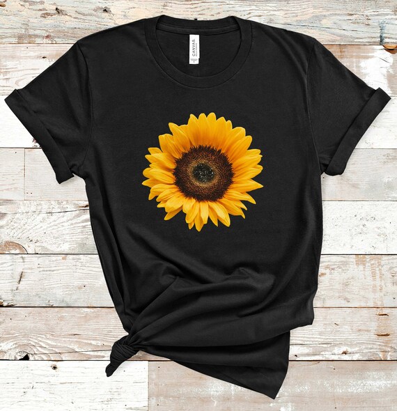 Sunflower / Sun flower/サンフラワー/jagger tee/Tシャツ/L/コットン/ブラック Sunflower Shirt, Sun Flower T-shirt, Garden Shirt, Floral Tee