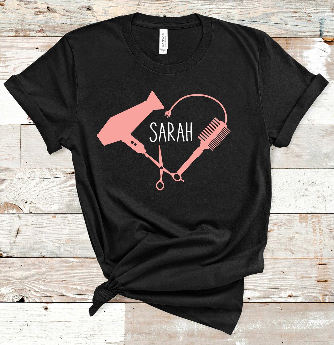 Hairdresser Shirt, Custom Hair Stylist T-shirt, Hairstylist Tshirt