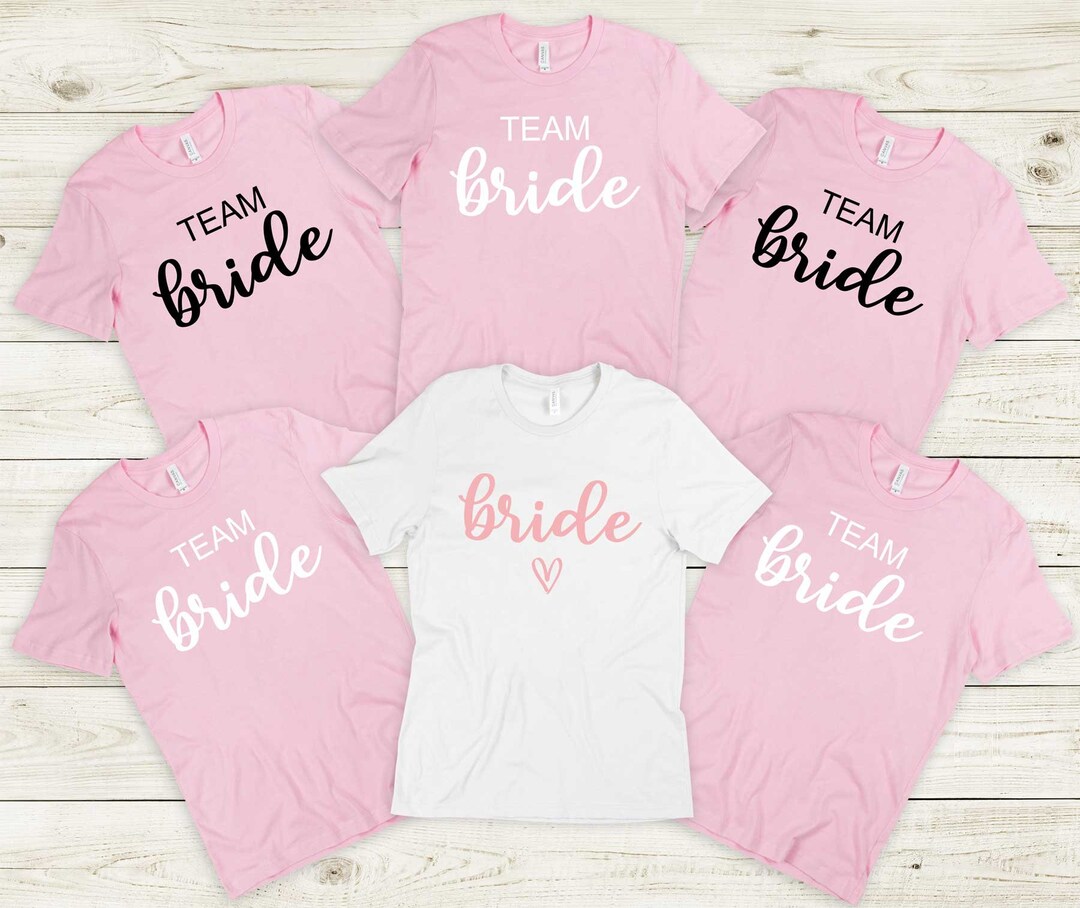Custom Bride, Team Bride Shirts, Bachelorette Party, Bridesmaid Gift - Etsy