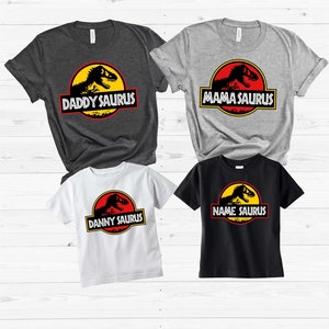 Saurus Family Shirts,  Family Shirt, Dinosaur Family Shirts, Family Mathich Shirt, Custom Family Shirts, Customized Shirt