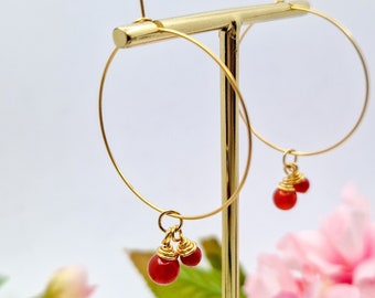 Carnelian earrings