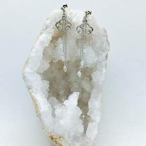 boucles d'oreilles nuage avec gouttes de pluie ou de neige image 9