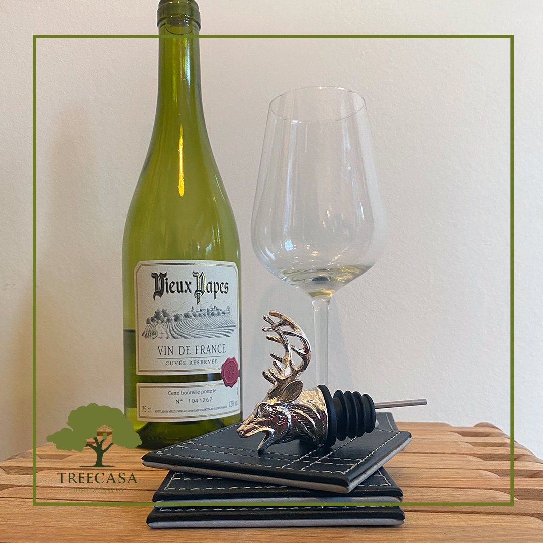 Deer Stag Head Stainless Steel Wine Pourer / Aerator Etsy