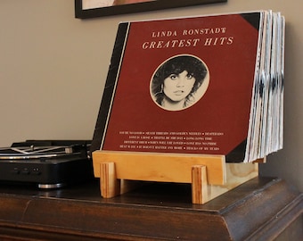 Vinyl Record Album Display Storage Rack (Low Front)