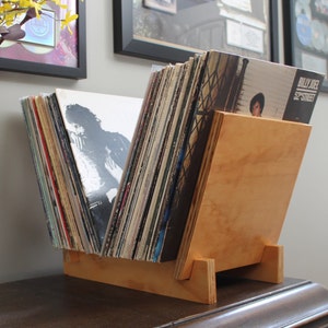 Wall Mounted Vinyl Record Display Shelf. Brass 12 LP Album Holder. 