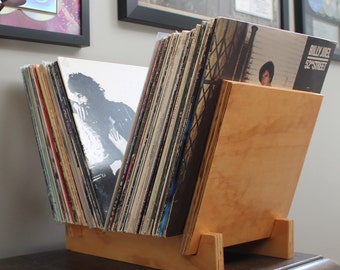 Vinyl Record Flip Rack Storage Display