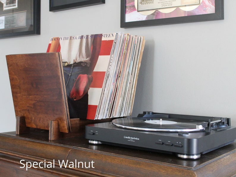 Vinyl Record Flip Rack Storage Display