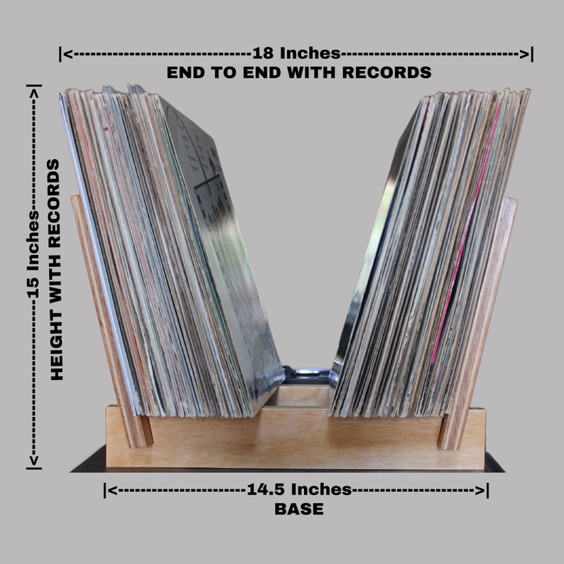 Vinyl Record Flip Rack Storage Display image 7