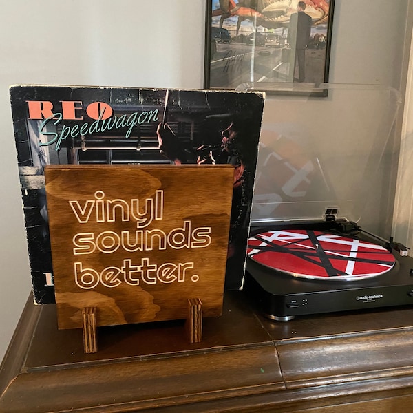Vinyl Sounds Better Album Flip Rack Storage and Display