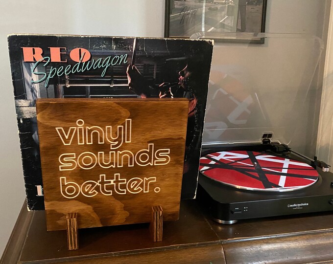 Vinyl Sounds Better Album Flip Rack Storage and Display