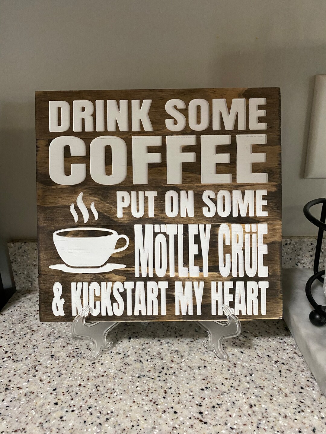 Motley Crue Coffee Sign Etsy