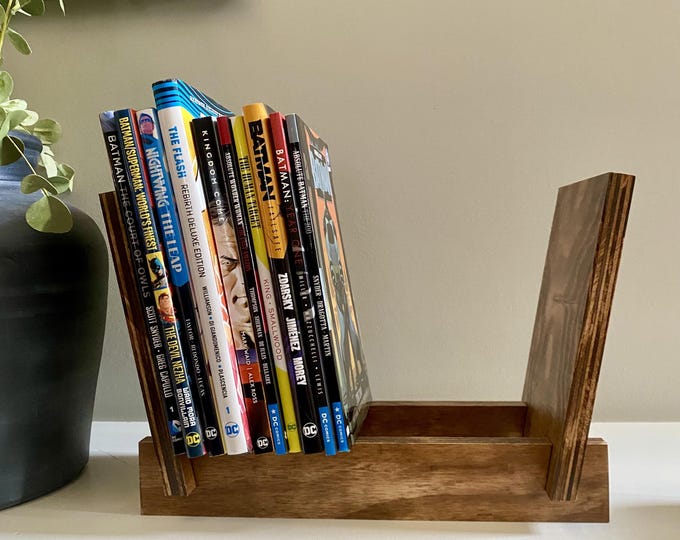 Wooden Comic Book and Graphic Novel Bookshelf Storage and Display