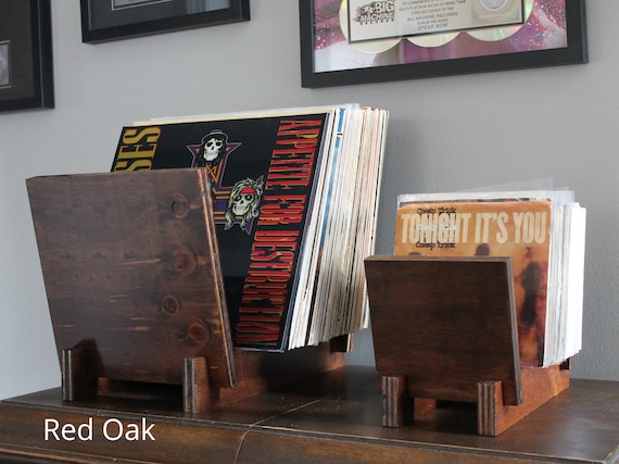Vinyl Record Flip Rack Storage Display 
