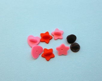 Locking pin backs - Enamel pins - Cute pins - Spille smaltate - Rubber locking pin backs - chiusura spillette