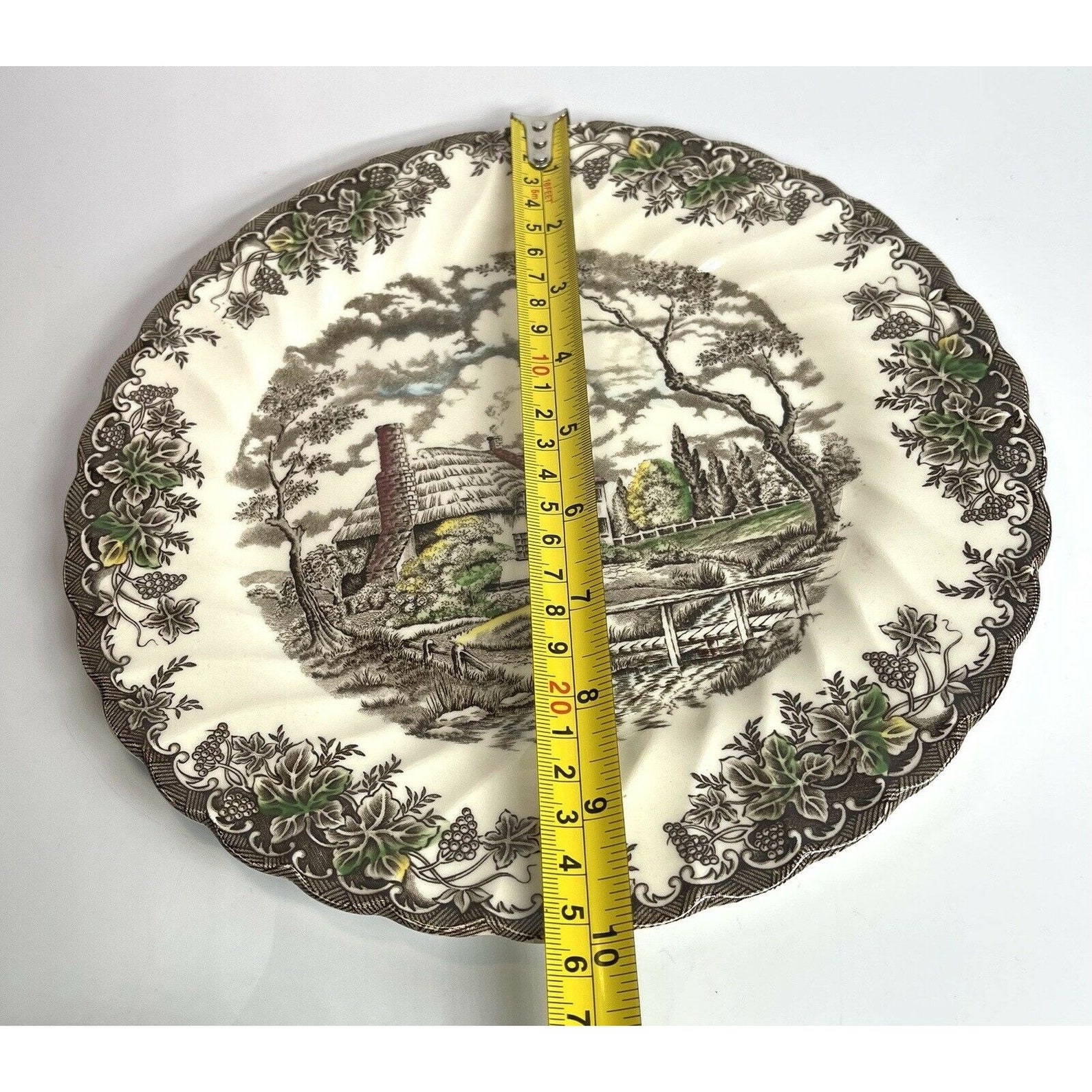 Myott the Brook Fine Staffordshire Ware Decor Plate Brown Made in
