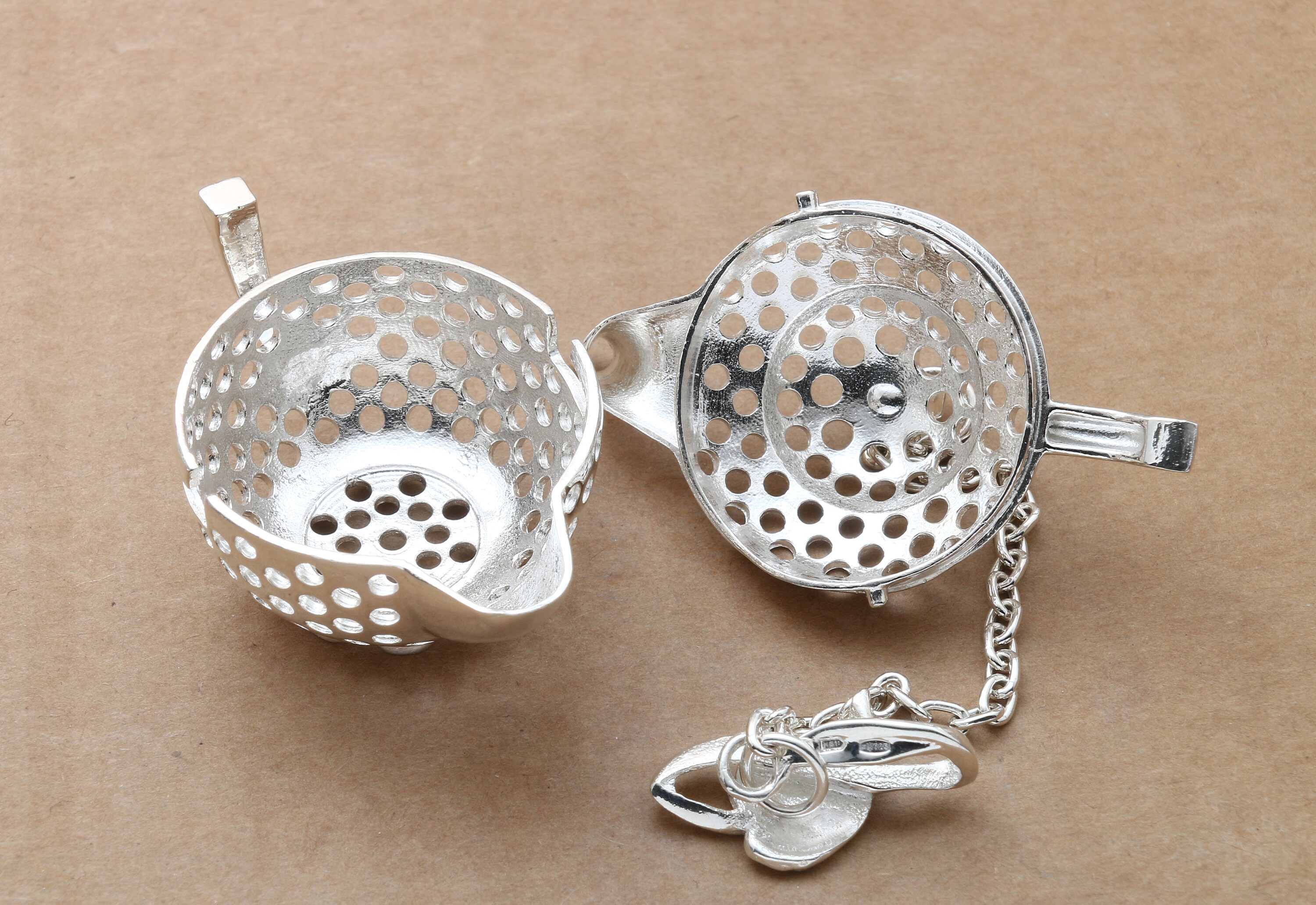 Sterling silver tea Infuser Sterling silver teapot Etsy