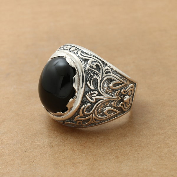 Sterling silver signet ring